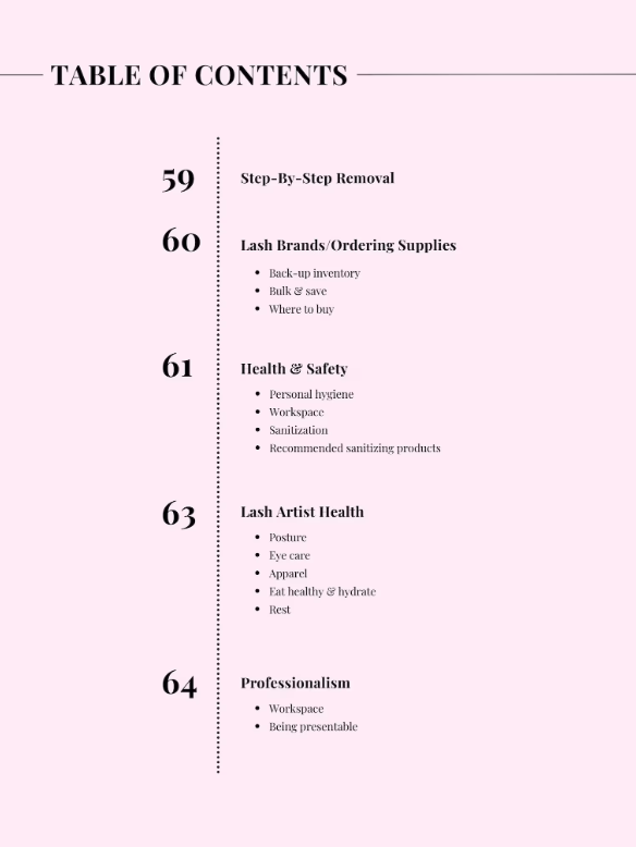 Editable/Resellable Lash Training Manual, Classic, Hybrid & Volume Manual