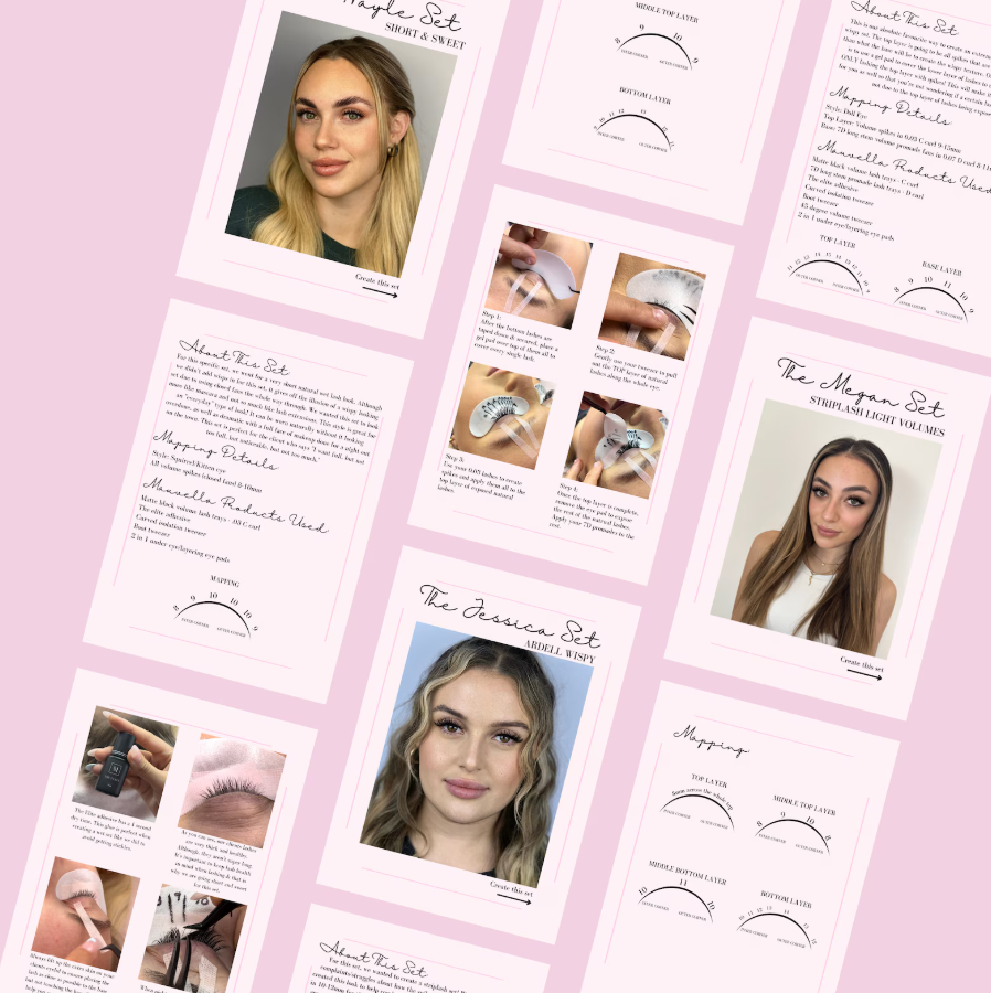 Wispy & Wet Lash Guide (Editable + Resellable)