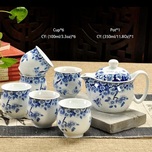 Kung Fu Teapot, Ceramic Puer, 350ml, Chinese Retro Style