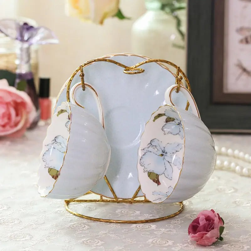 Porcelain Tea Set, Pink, 200ml, English Afternoon Tea Cup