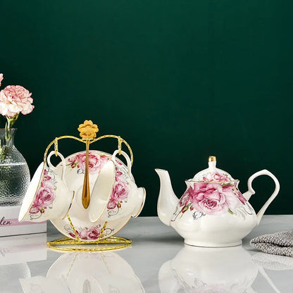 Afternoon Tea Set, Classic English, Porcelain, Teapot, Cups